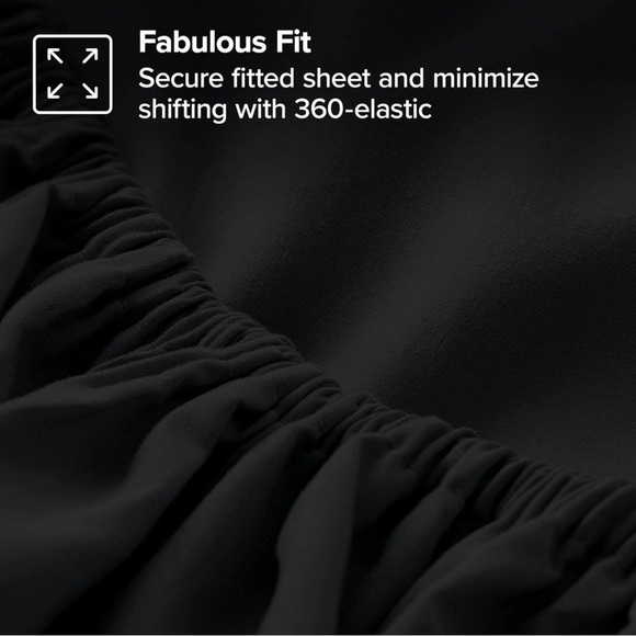 Premium Fitted Sheet Solid Deep Pocket Soft Microfiber Breathable Bottom Sheets - Picture 3 of 7